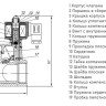 Клапан электромагнитный (соленоидный) двухходовой Росма СК-11-40-ВТ-НЕРЖ Ду 40, G1 1/2", непрямого действия, нормально закрытый, 220В, нержавеющая сталь, мембрана NBR, с поршнем PTFE, 00000032432 5