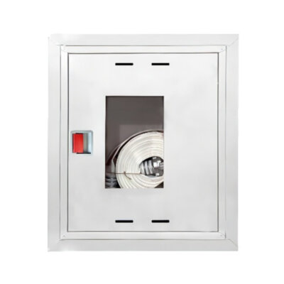 Шкаф пожарный ФАЭКС ШПК 310 ВОБ универсальный стандарт встроенный открытый белый с евроручкой