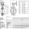 Затвор дисковый поворотный ABRA BUV-VF 843 DN 350 PN 16 межфланцевый с редуктором 2