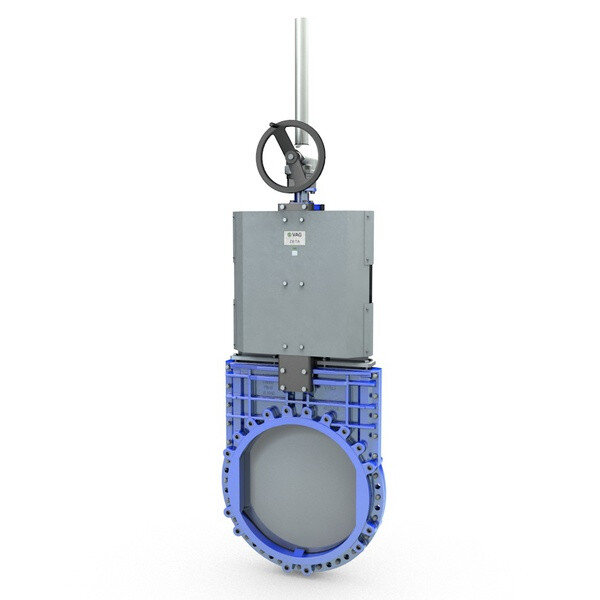 Задвижка шиберная ножевая VAG ZETA DN 1400 PN 10 со штурвалом