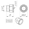 Латунный удлинитель VALTEC 1/2" VTr.197.N.0415 5