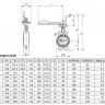 Затвор ЗПНЛ ADL ГРАНВЭЛ DN 50 PN 16 с рукояткой MRR 2