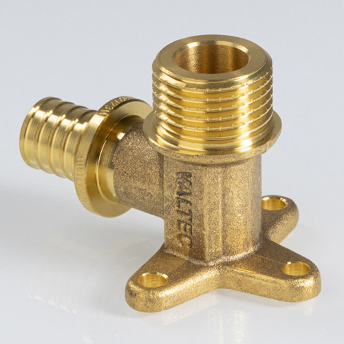 Угольник 90 градусов VALTEC VTm.455.G НР 1/2" DN 16x15 PN 16 с креплением латунный 4