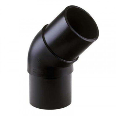 Отвод литой 110 мм 45 градусов SDR 11 ПЭ100 для ПНД труб спигот