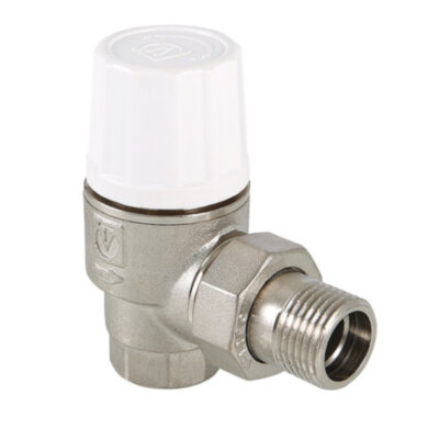 Клапан радиаторный Valtec VT.033 3/4" DN 20 PN 10 повышенной пропускной способности, угловой
