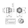 Латунный ниппель VALTEC 1/2" х 1/4" переходной VTr.580.N.0402 5