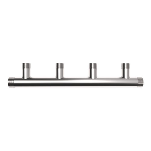 Коллектор распределительный GIDRUSS DMSS-32-25x4 4-х контурный НР 1 1/4"x1" Ду 32 Ру 10 магистральный 2