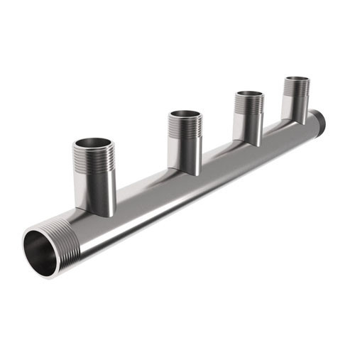 Коллектор распределительный GIDRUSS DMSS-32-25x4 4-х контурный НР 1 1/4"x1" Ду 32 Ру 10 магистральный 1