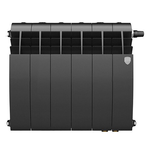 Радиатор биметаллический Royal Thermo BiLiner 350 V (6 секций) Noir Sable