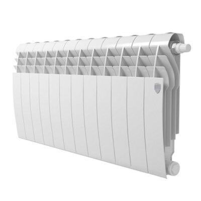 Радиатор биметаллический Royal Thermo BiLiner 350 V (12 секций) Bianco Traffico