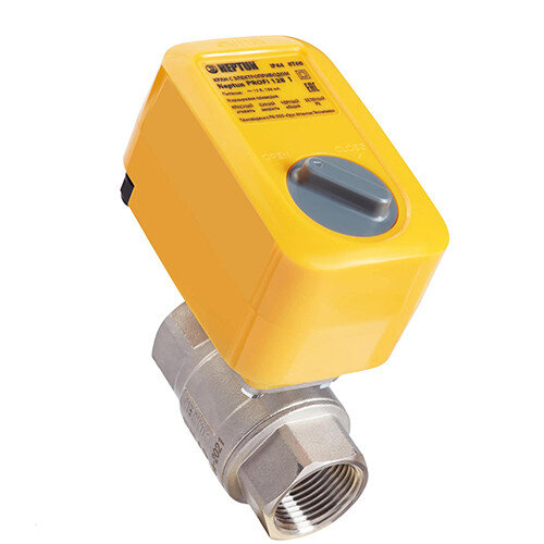 Кран шаровой с электроприводом Нептун PROFI 12В 1'' стальной