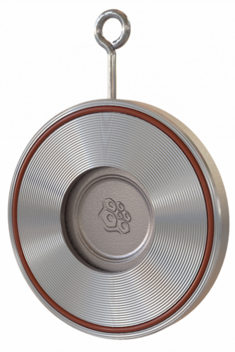 Клапан обратный одностворчатый РАШВОРК 4406 Ду125 Ру16 нержавеющий межфланцевый