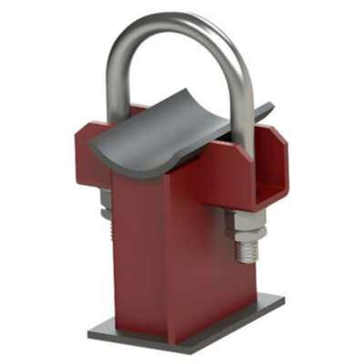 Опора Дн 219 07 ОСТ 108.275.29-80 скользящая однохомутовая хромомолибденованадиевая сталь, ТЭС