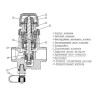 Клапан Cim 717PHF Ду 10 Ру 25 балансировочный Cimberio 2