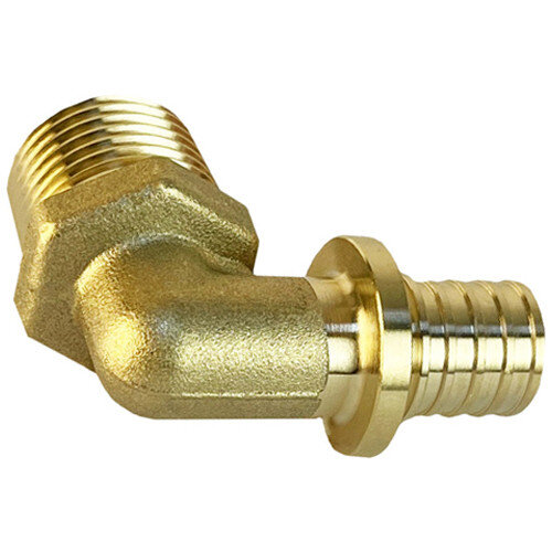 Угольник надвижной VALFEX VF.453.AF НР 1" Ду 32 Ру 16 переход на наружную резьбу, латунный