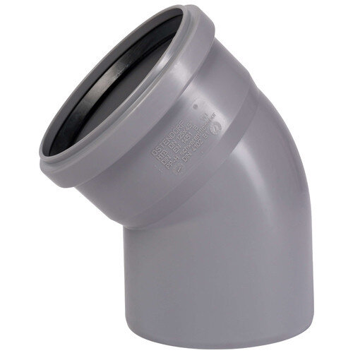 Отвод канализационный PP-H Ostendorf HT HTB DN 75х45° цвет серый