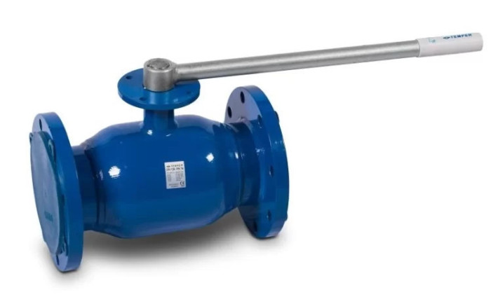 Кран шаровой TEMPER 28420150 стандартнопроходной фланцевый DN 150 PN 25 с фланцем для установки привода