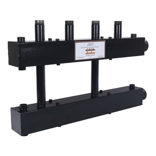 Коллектор распределительный Askon Дублер КК-25М/125/40/2D 2-х контурный ВР-НР 1"x1 1/2" Ду 25 Ру 6 без теплоизоляции