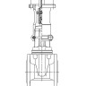 Задвижка HAWLE 4000ELE2 DN 50 PN 16 фланцевая клиновая чугунная с переходником для э/привода с обрезиненным клином 3