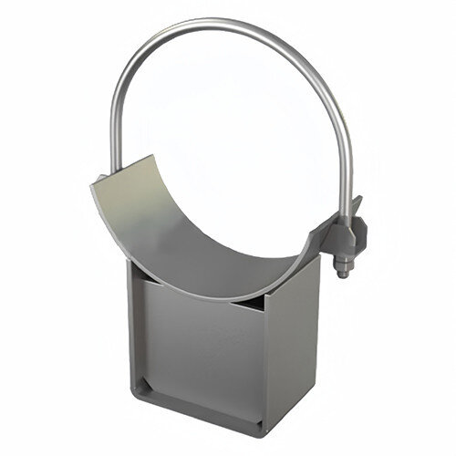 Опора 15 Ду 159 ОСТ 34-10-617-93 H=100 мм хомутовая скользящая углеродистая сталь