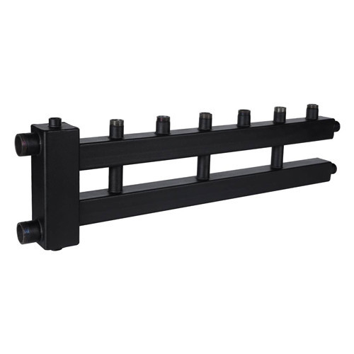 Коллектор распределительный ROMMER RDG-0018-014034 4-х контурный НР 1"x1 1/2" Ду 40 Ру 4 дублёр рядный с гидравлическим разделителем 1