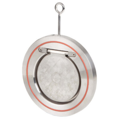 Клапан обратный одностворчатый Genebre 2406 Ду125 Ру16 нержавеющий межфланцевый