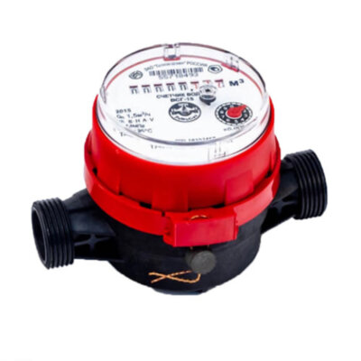 Счетчик для горячей воды Тепловодомер ВСГ-15-03 крыльчатый одноструйный резьбовой