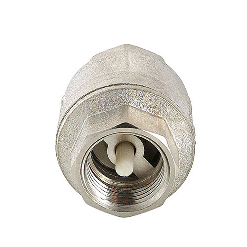 Клапан обратный VALTEC VT.161.N.08 1 1/2" DN 40 PN 25 пружинный резьбовой, латунный с никелевым покрытием