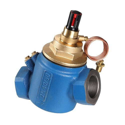 Автоматический регулятор перепада давления Valtec VT.043.D 2" DN 50 PN 25 регулируемый с чугунным корпусом, 5-100 кПа