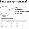 Бак расширительный Unipump ПБ 10 НР 3/4" DN 320 PN 3 мембранный плоский для отопления 2