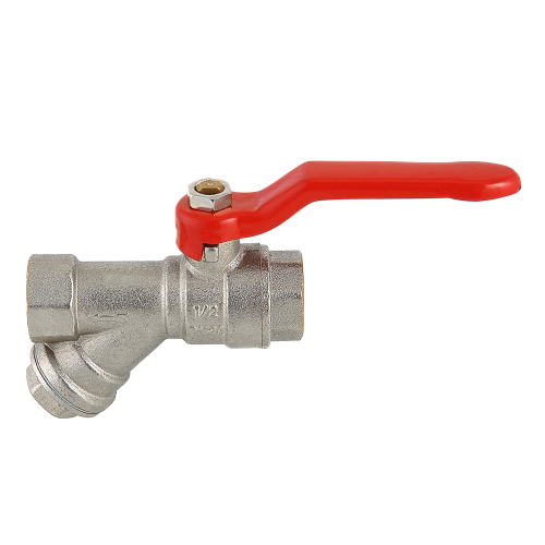 Кран шаровой VALTEC COMBI 1/2" Ду20 Ру16 со встроенным фильтром VT.292.N.05