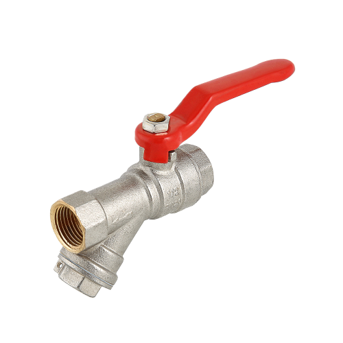 Кран шаровой VALTEC COMBI 1/2" Ду20 Ру16 со встроенным фильтром VT.292.N.05