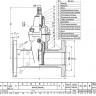 Задвижка JAFAR 2111 DN 50 PN16 фланцевая клиновая чугунная с обрезиненным клином 3