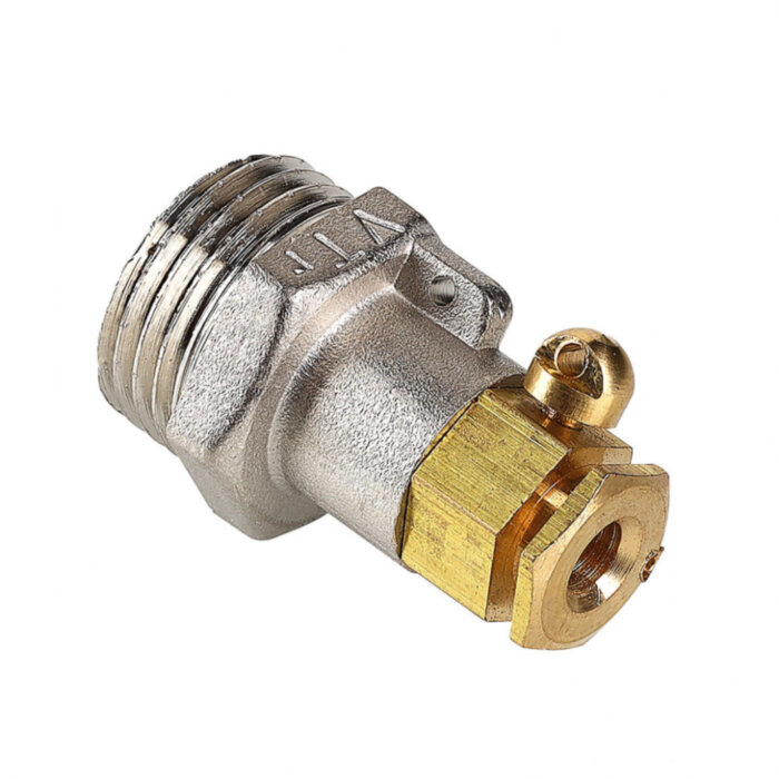 Латунный переходник VALTEC 1/2" для подключения датчика температуры VTr.424.N.D604