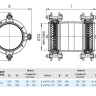 Муфта HAWLE Synoflex 7974 DN 125 (131-160) универсальная фиксирующая 3
