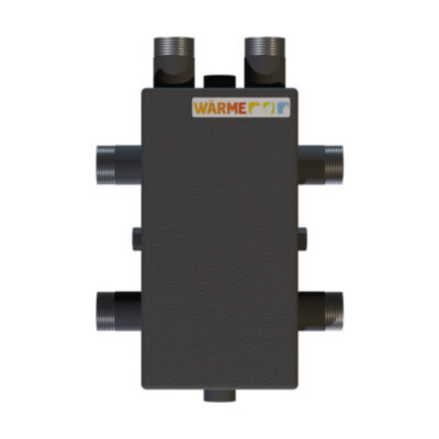 Коллектор распределительный Warme WKSG.28.2 2-х контурный НР 1" Ду 25 Ру 6 без теплоизоляции