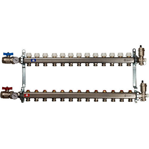 Коллектор STOUT в сборе без расходомеров 13 выходов