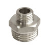 Ниппель переходной VALFEX VF.580 НР 3/4"x1/2" Ду 20x15 Ру 40 никелированный латунный 1
