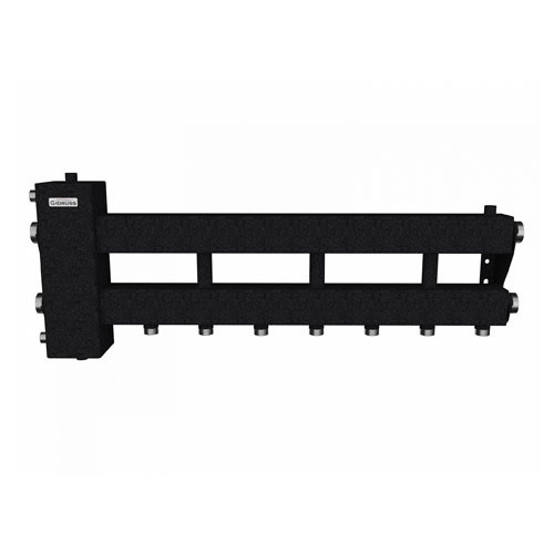 Коллектор распределительный GIDRUSS BM-150-4D 4-х контурный НР 1 1/2"x1" Ду 40 Ру 6 балансировочный 1