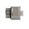 Клапан отсекающий VALTEC VT.539.NO.04 1/2" DN 15 PN 10 для монтажа автоматического воздухоотводчика, латунный с никелевым покрытием 5