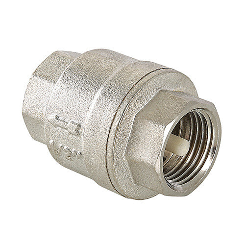 Клапан обратный VALTEC VT.161.N.09 2" DN 50 PN 25 пружинный резьбовой, латунный с никелевым покрытием