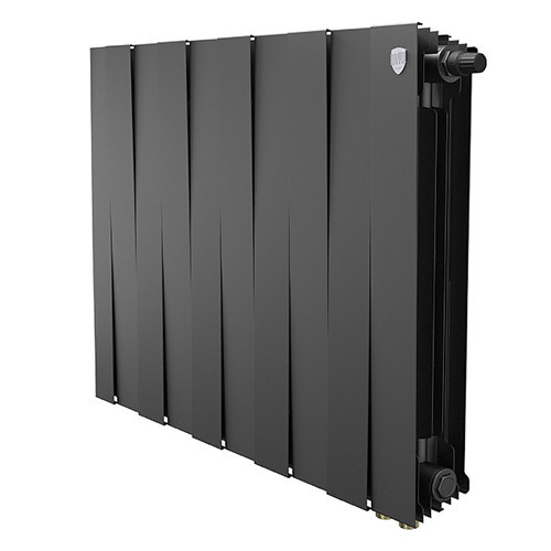 Радиатор биметаллический Royal Thermo PianoForte 500 VD (10 секций) Noir Sable 1