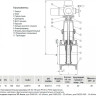 Задвижка VGA D21.04 DN 50 PN 10/16 фланцевая клиновая чугунная с электроприводом с обрезиненным клином 2