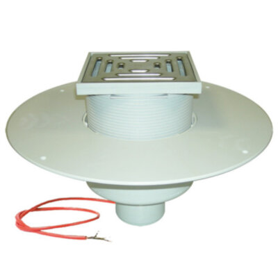 Кровельная воронка HL62.1BP/7 DN 75 для ПВХ-мембран с электрообогревом для плоской эксплуатируемой кровли