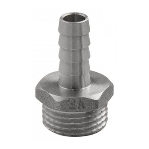 Штуцер для шланга VALFEX VF.650 НР 1/2" Ду 15x14 Ру 40 никелированный латунный