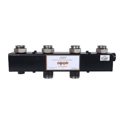 Коллектор распределительный Askon Стандарт КК-40F/125/40/2 2-х контурный ВР-НР 1 1/2" Ду 40 Ру 6 без теплоизоляции