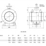 Кран шаровой Vexve 304/GS600 DN 600 PN 25 стальной полнопроходный под приварку для газа, с редуктором 2