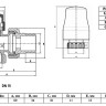 Клапан радиаторный VALFEX VF.047.N ВР-НР 1/2" DN 15 PN 10 угловой с термоголовкой 2