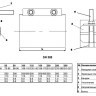 Ремонтный хомут односторонний Benarmo 7061 DN 300 (270-280 мм) PN 16 L=300 мм с замком нержавеющая сталь 2