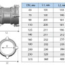 Муфта фиксирующая для пластиковых труб UR-CAST UR-52 DE 200 мм PN 16 чугунная 2